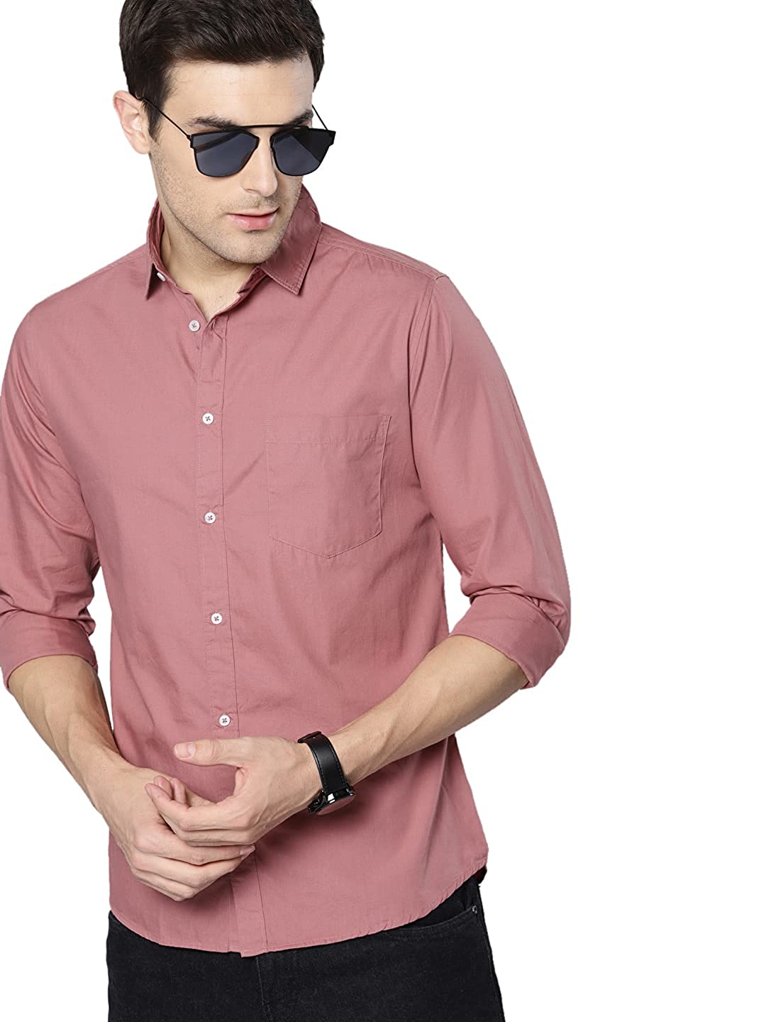 Dennis Lingo Men's Slim Fit Casual Shirt