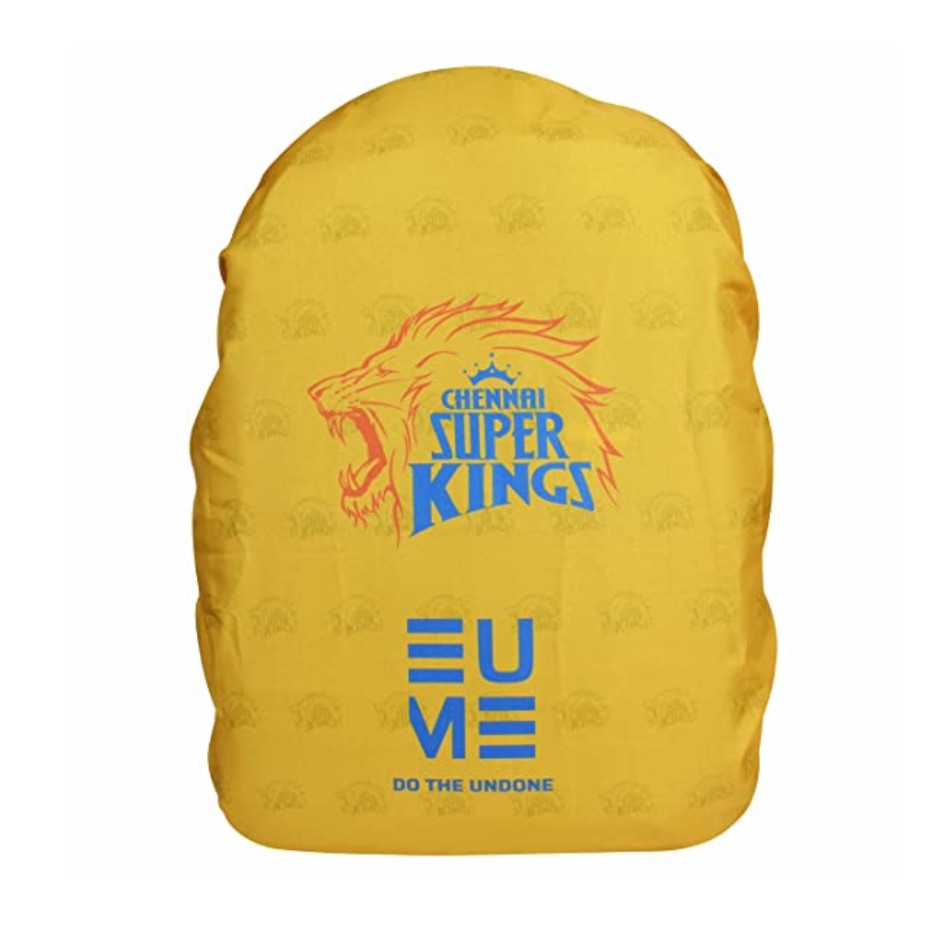 EUME Official Chennai Super Kings 35 LTR Polyester Rain and Dust Cover