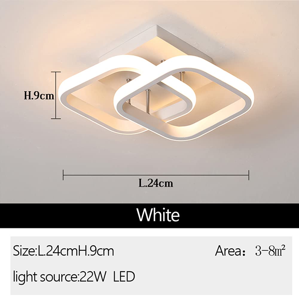 Elephantboat® 22w Modern Ceiling Light Led Acrylic Square Led Ceiling