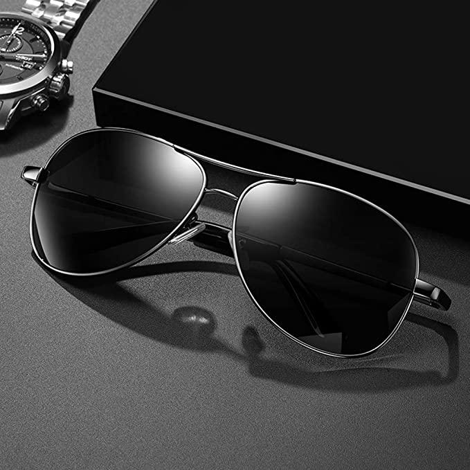 Thunderbolt UV400 Polarized Mirror Lens Unisex Rectangular Sunglasses –  Luxomish