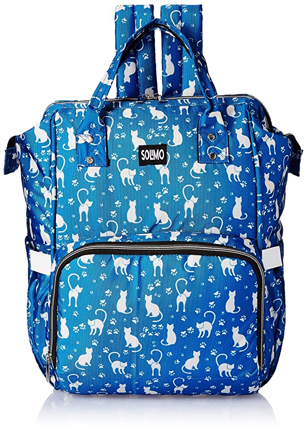 Solimo Diaper Backpack, Cat Print