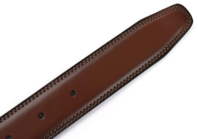 CONTACTS Men's Genuine Leather Pin Buckle Belt