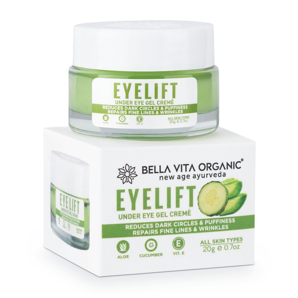 Bella vita organic EyeLift Under Eye Cream Gel for Dark Circles, Puffy Eyes, Wrinkles & Removal  (20 g)