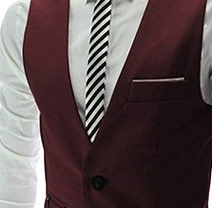 00RA WITH AS LOGO Men Slim Fit Cotton Blend Waistcoat Half Jacket (Silver, 36)