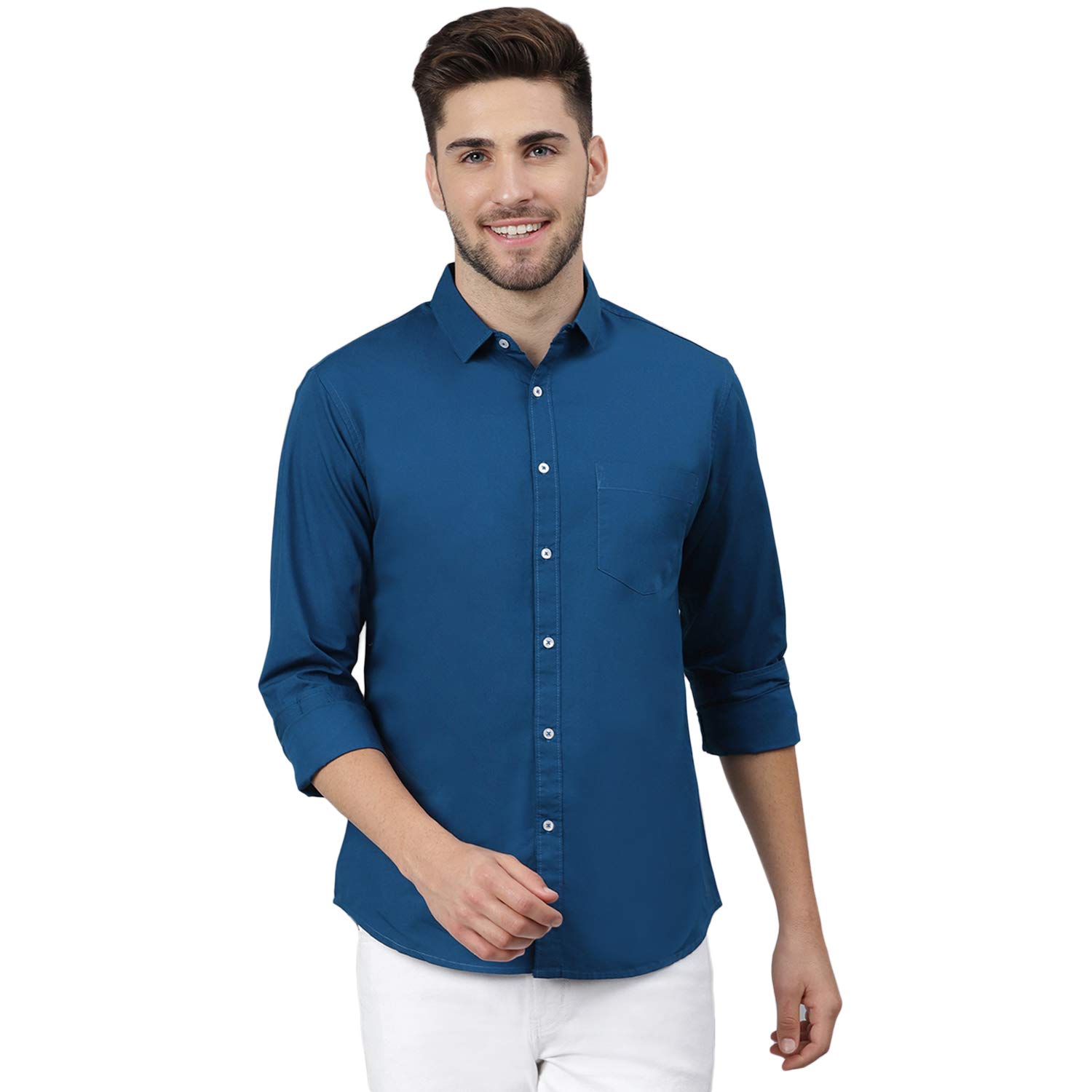 Dennis Lingo Men's Slim Fit Casual Shirt