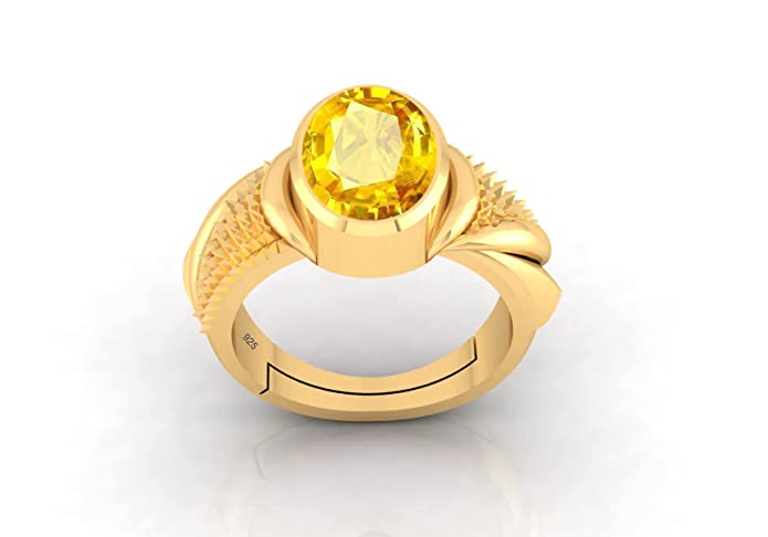 Buy KUNUZ 925 Sterling Silver Gold Plated Floral Shape Finger Ring for  Women online from Karat Cart