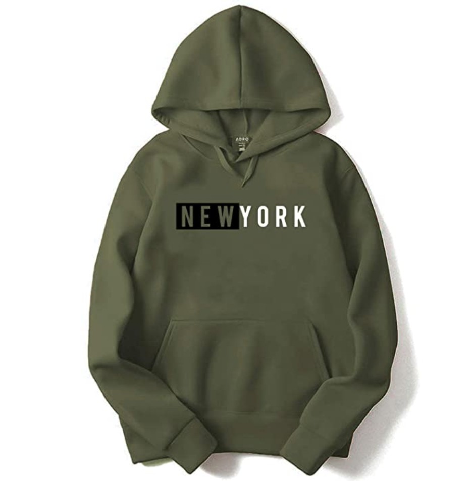 ADRO Men's Cotton Hooded Hoodie