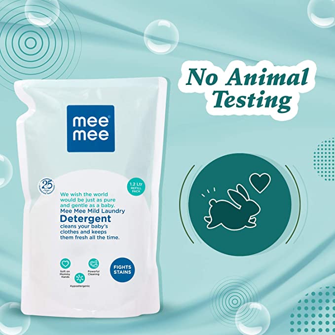 Mee Mee Mild Baby Liquid Laundry Detergent (1.2 L - Refill Pack)