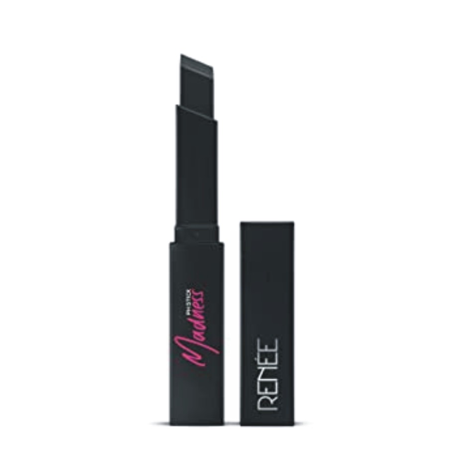 Roll over image to zoom in RENEE Madness PH Stick, 3g | Black lipstick that delivers pink hue, enriched with Vitamin E and Jojoba Oil