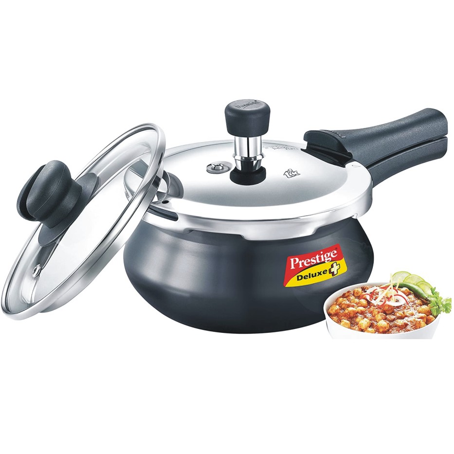 Pigeon Special Combi 2 L, 3 L, 5 L Induction Bottom Pressure Cooker  (Hard Anodized)