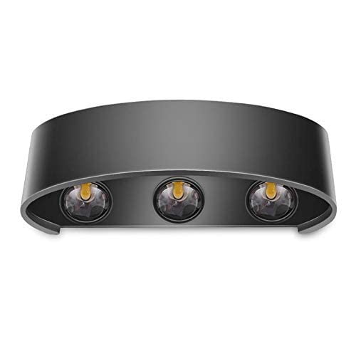 Aadtya 6 Way Multi LED Wall Lamp Automatic Colour Changing Light Outdoor Indoor Wall Up Down - Curved (6 Watts)