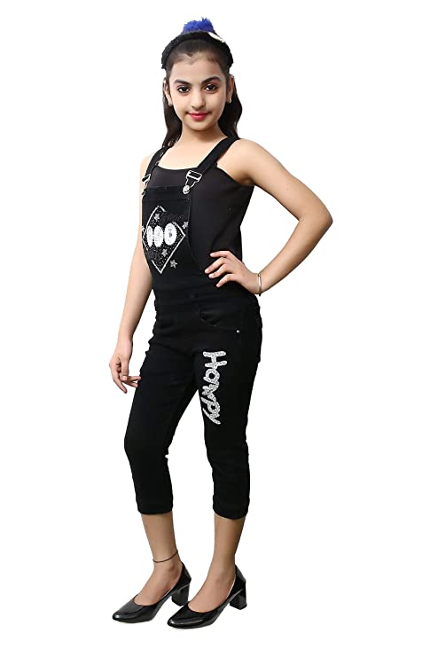 FNOCKS Girls Kids Casual WEAR Slim FIT Trendy Stylish Capri Jeans with TOP