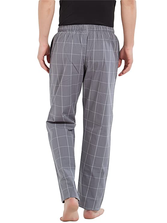 Xyxx Mens Super Combed Cotton Checkered Checkmate Pyjamas