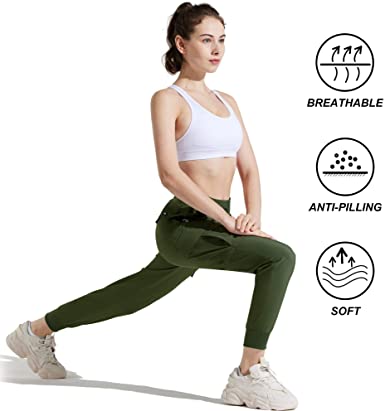 M MAROAUT Women's Cargo Joggers Pants Lightweight Athletic Outdoor Travel  Hiking Quick Dry Workout Pants Water Resistant