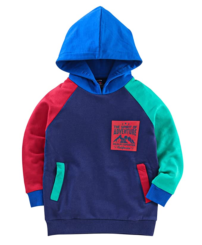 Ventra Colourful Hoodie, 100% Cotton Hoodie, Full Sleeved Hoodie for Kids