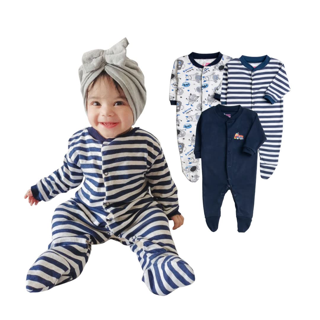 Baby Story 100 Cotton Rompers/Sleepsuits/Jumpsuit/Night Suits for Baby