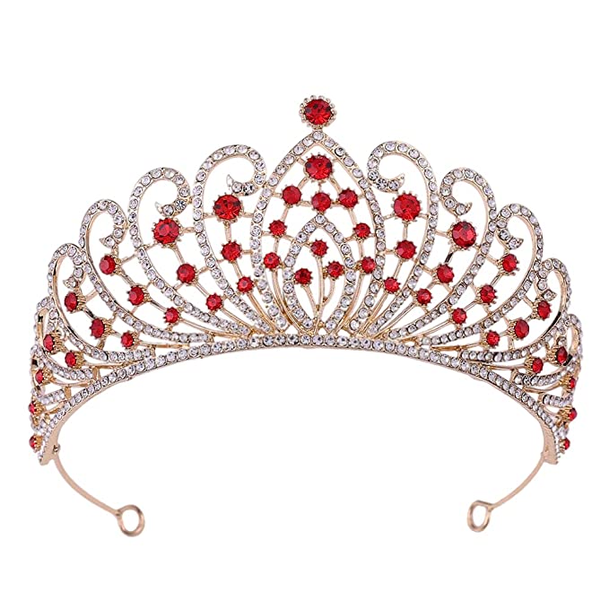 PALAY® Women's Crown Tiara Crown Crystal Princess Crown Tiara Parties ...