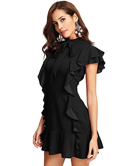 ADDYVERO Women's Sleeveless V- Neck Bodycon Midi Dress