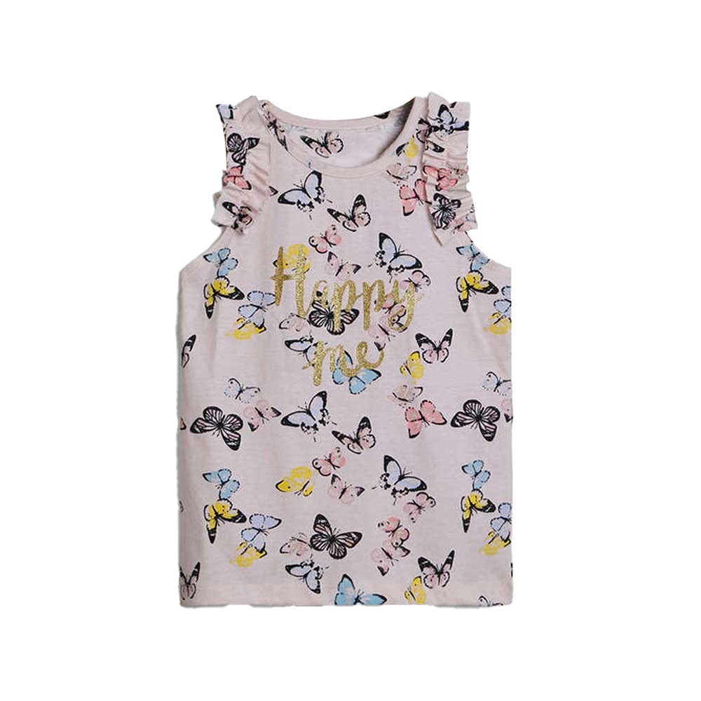 STOP by Shoppers Printed Cotton Round Neck Girls T-Shirt