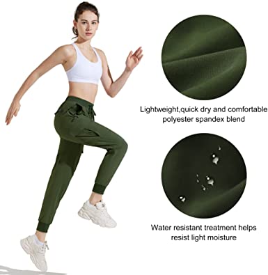 DIDK Women's High Waisted Flap Pocket Solid Jogger Cargo Pants