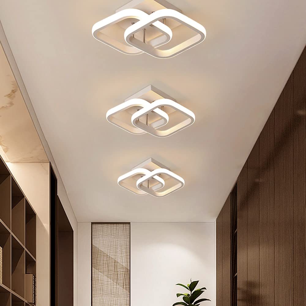 Elephantboat® 22w Modern Ceiling Light Led Acrylic Square Led Ceiling Lamp For Hallway Office 6757