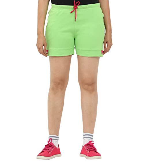 OCEAN RACE Women Cotton Shorts With Packet Regular Fit