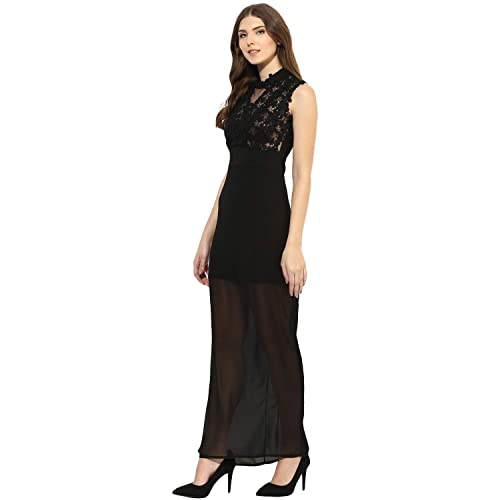 Kleio Lace Panel Evening Maxi Dress For Women Girl