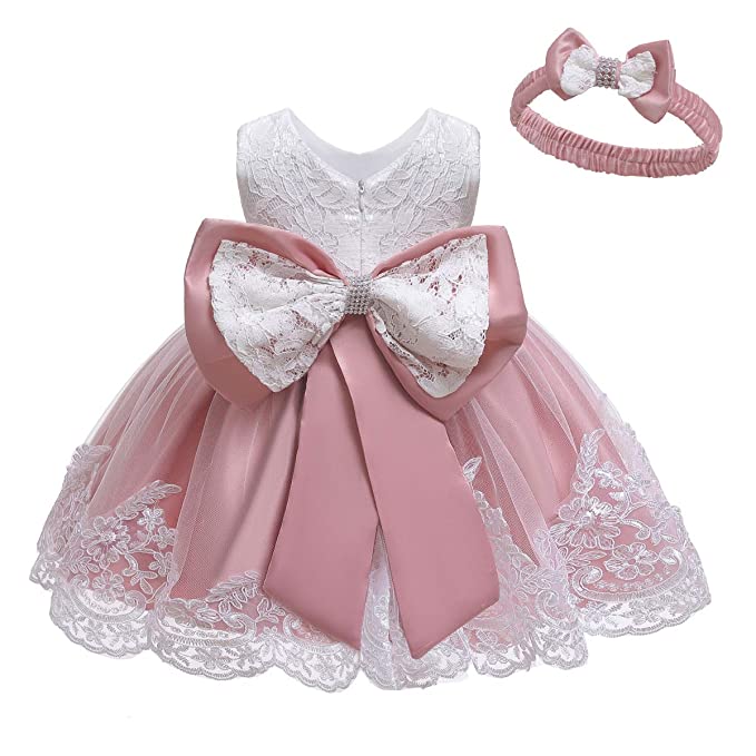 LZH Baby Dress, Bowknot Flower Dresses