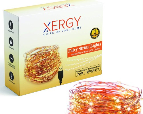 Warm White LED String Lights - 20 metres